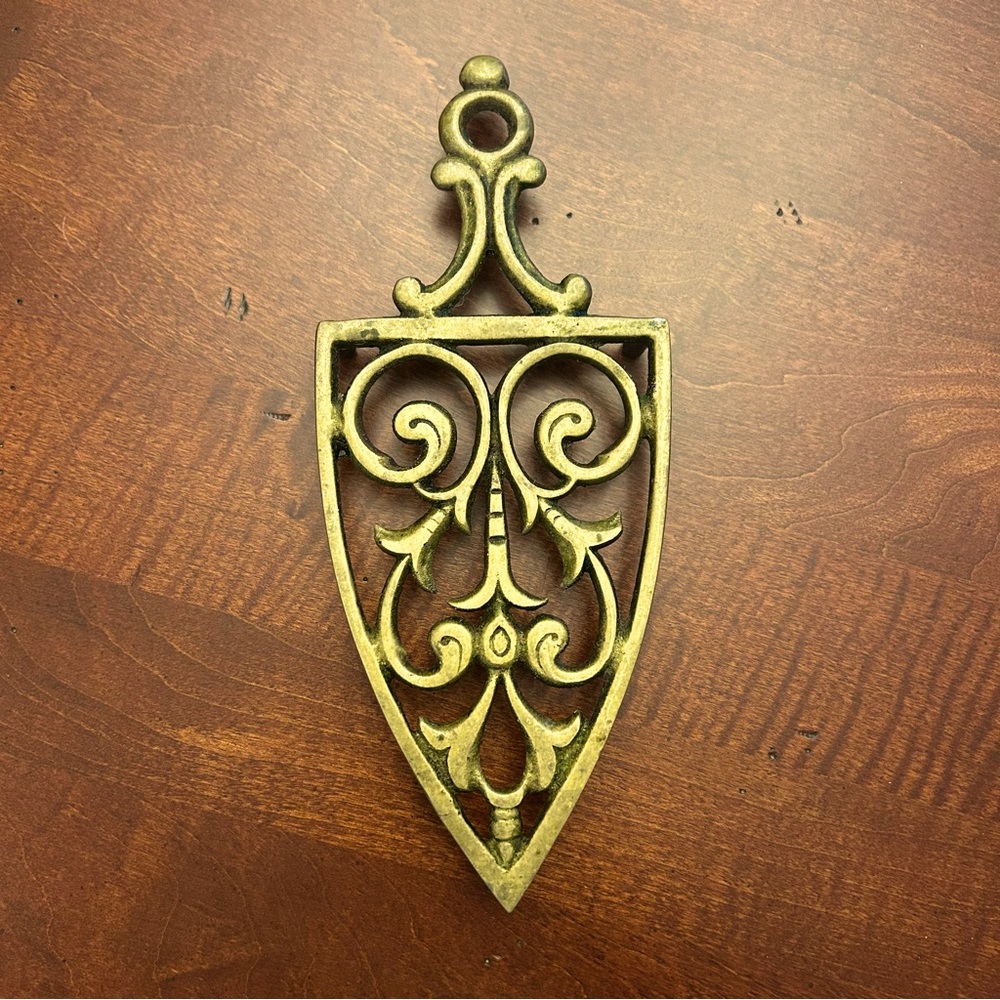 Vintage Brass Kitchen Trivet